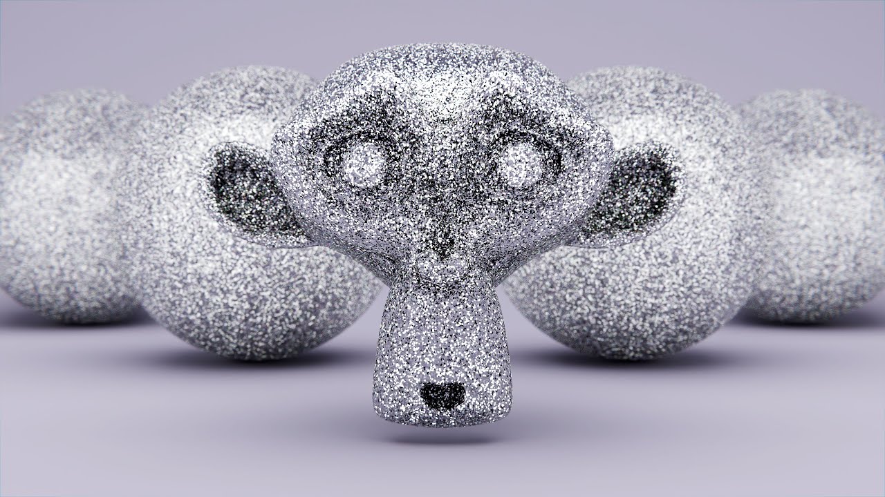 CREATE A PROCEDURAL CHUNKY GLITTER MATERIAL IN BLENDER - YouTube