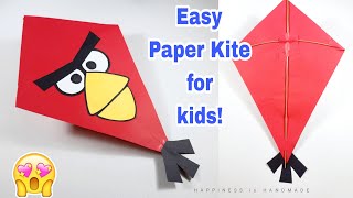 How to make Kite at Home || Makar Sankranti Craft || Kite Project for School