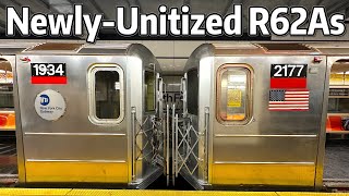 ⁴ᴷ⁶⁰ Newly-Unitized R62A Line 1934 + 2177-2180 in Service on the 1 Line!