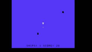 Texas Instruments TI99/4a Typed in Game (Simple asteroids)