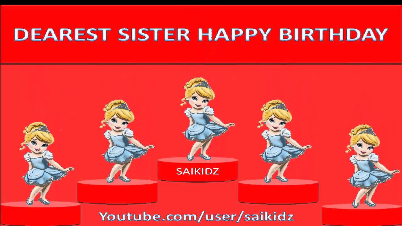 happy birthday sister song YouTube
