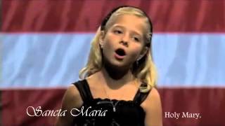 Video thumbnail of "Ave Maria (Bach/Gounod) ( Jackie with lyrics )"