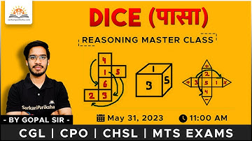 Dice (पासा) | Dice and Cube Reasoning | Dice Reasoning Complete Class by Gopal Sir