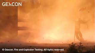 Explosion testing demonstration