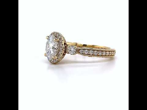 Princess 3-Stone Lab Grown Diamond Channel Engagement Ring ring video