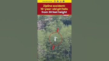 Manali Zipline Accident Video: 10-year-old girl falls from 30 feet height #zipline #shorts