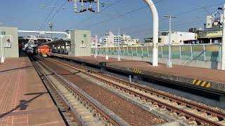 (12/5)7201次貨列 本務R37+R120(高機車)+空平+蓬+守 員林通過 #台鐵 #貨物列車 #鐵道拍攝