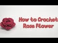How to Crochet a Rose Flower Step by Step | Easy tutorial  Beginner-Friendly 🌹 