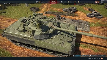 T80U: Garage View ( War Thunder update 1.87 "Locked on!"  Dev Server 1st Test)