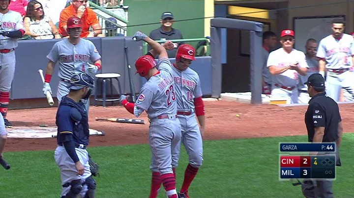 CIN@MIL: Duvall cranks a two-run opposite-field homer