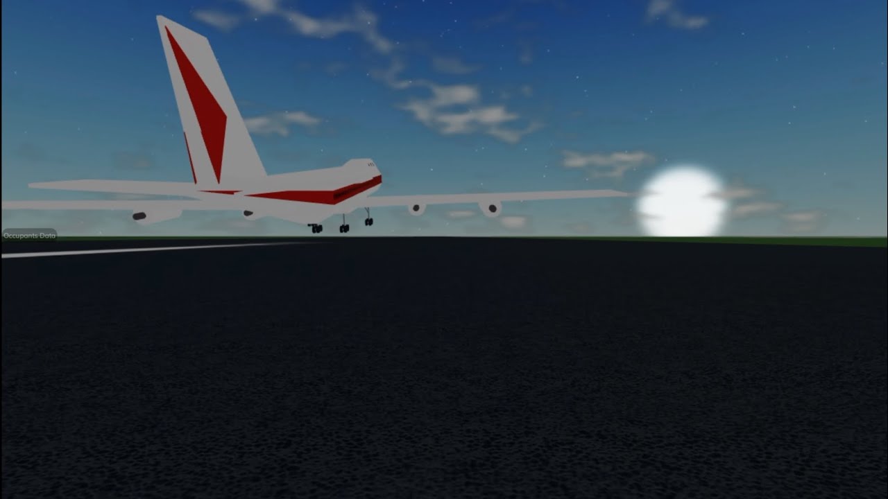 Japan Airlines Flight 123 - Roblox Crash Animation