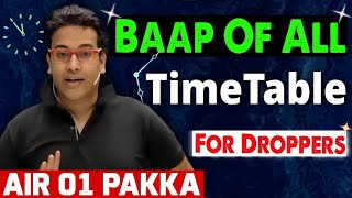 Baap Of All Timetable for DROPPER🤯 | Saleem Sir Motivation | IIT JEE NEET Motivation | PhysicsWallah