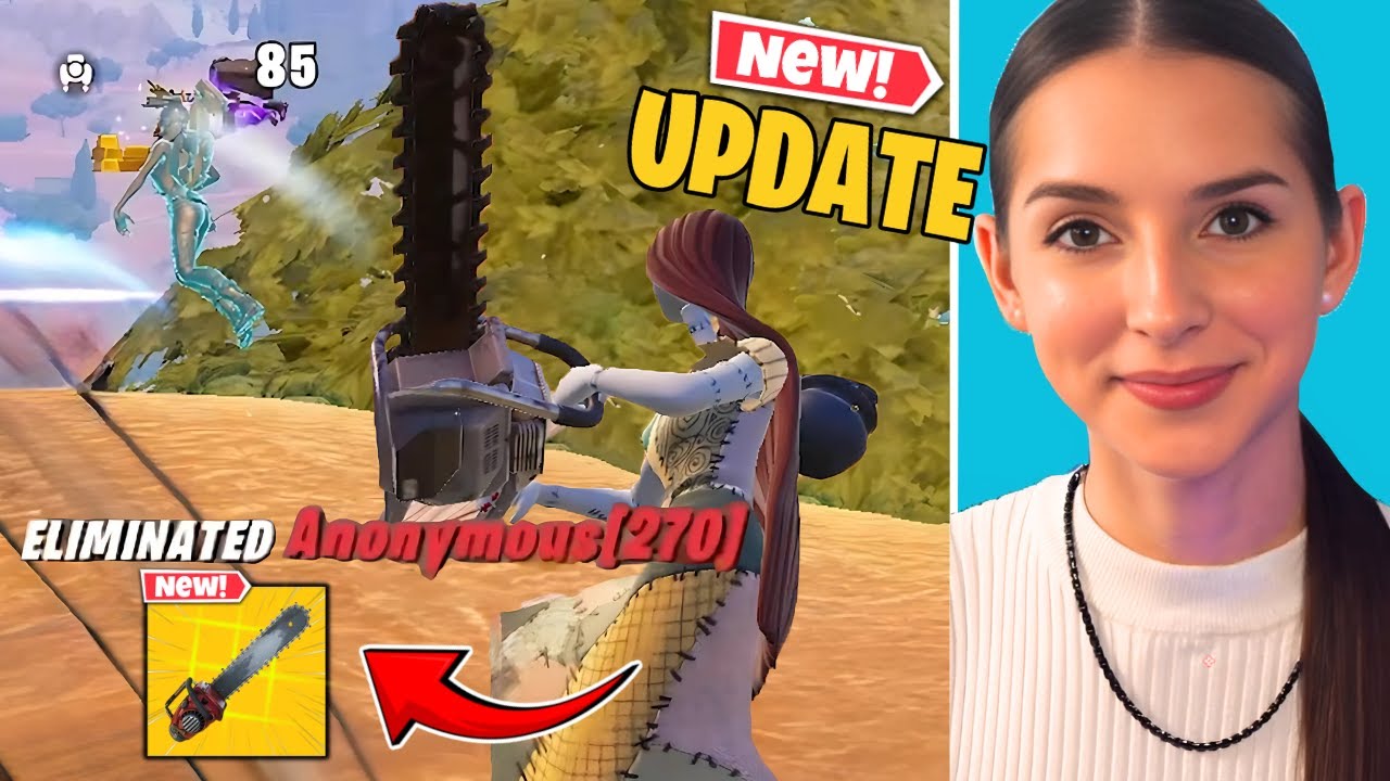 How to MASTER The CHAINSAW Weapon + Sally SKIN GAMEPLAY Fortnite
