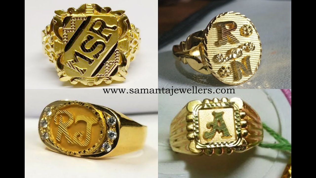 Heritage Initial Ring for Men in 18K Gold Plating - MYKA
