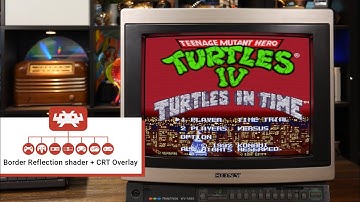 [1080p] RetroArch | Reflection shader + Trinitron Overlay