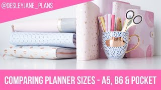 Comparing A5, B6 & Pocket Sizes