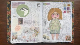 Paint with me in my journal, iridescent explorations character building, new watercolor palette