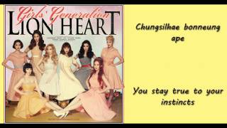 Girls' Generation Lion Heart Lyrics [ROM/ENG]