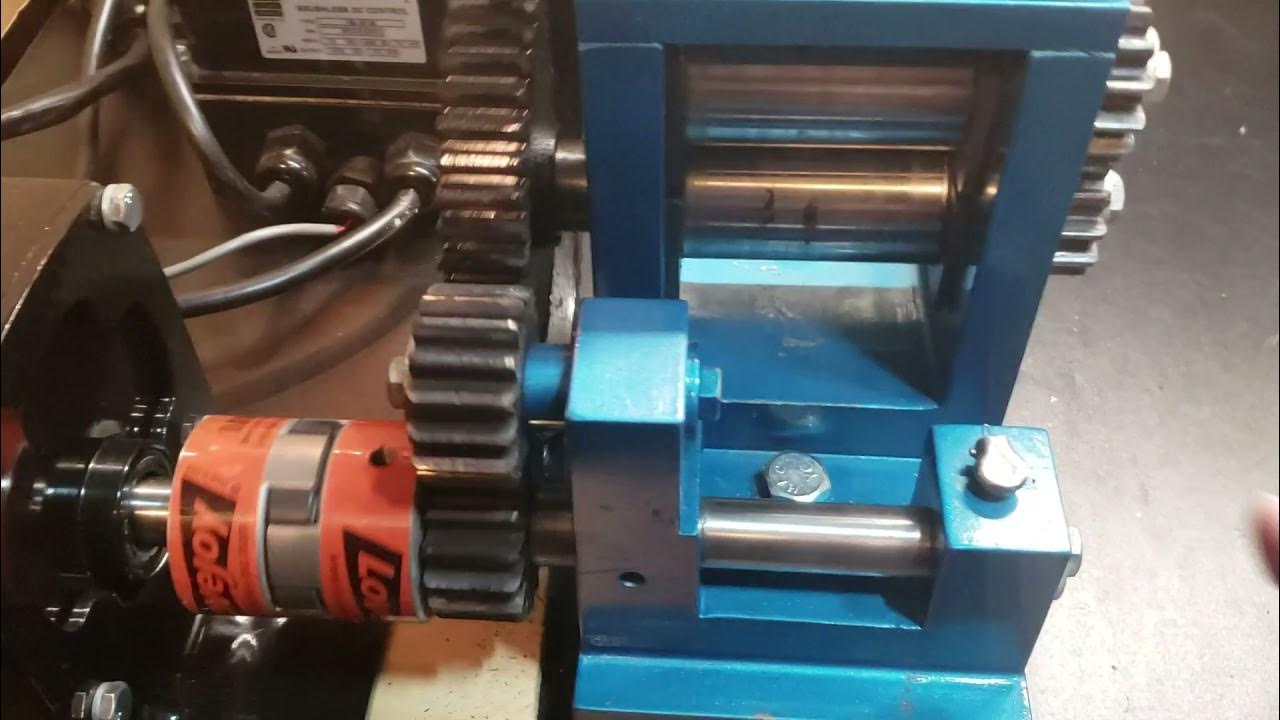 diy power rolling mill jeweler gold, silver, YouTube