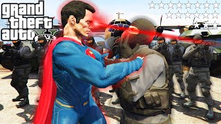 เมื่อซุปเปอร์แมน ติด6ดาว โดนตำรวจไล่ล่าทั้งเมือง! |GTA V Mods