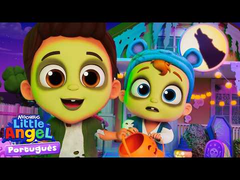 Halloween Adventure 🧟 The World of Nina and Nico | Little Angel in English