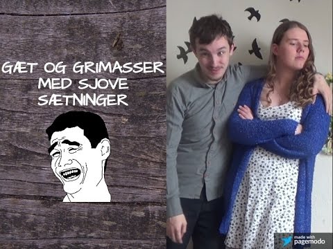 Og grimasser gæt sætninger til sjove Nye ord