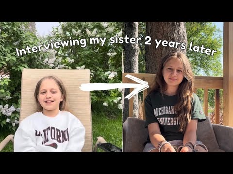 Interviewing my 12 year old sister - YouTube