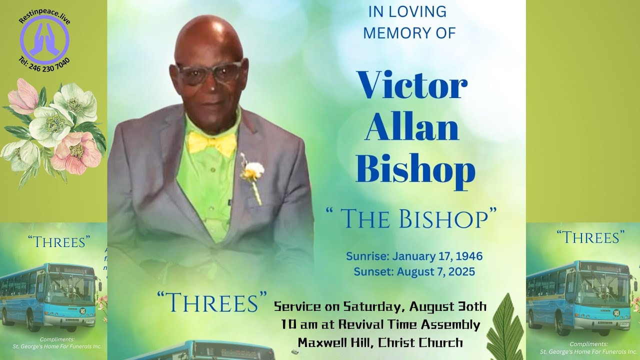 Live Stream of Funeral Service for Victor Allan Bishop - YouTube