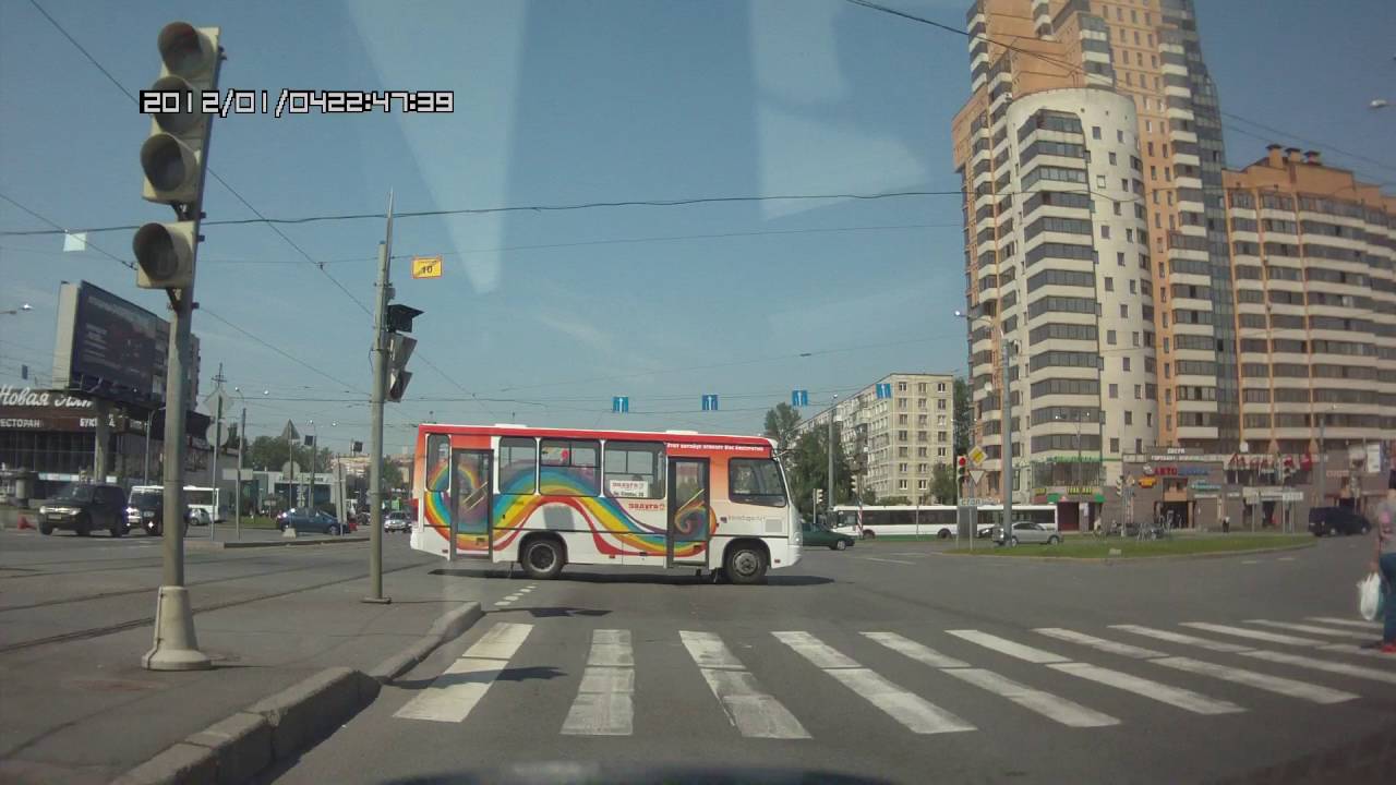 Санкт-Петербург. Трамвай 49. Малая Балканская улица - Улица Марата.