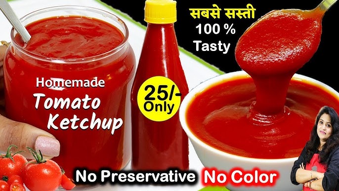 Homemade Tomato Ketchup | Tomato Sauce | Sweet Spicy n Tangy Sauce | Tamatar ka sauce