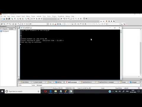 FIND LARGEST ELEMENT IN AN ARRAY(HINDI)