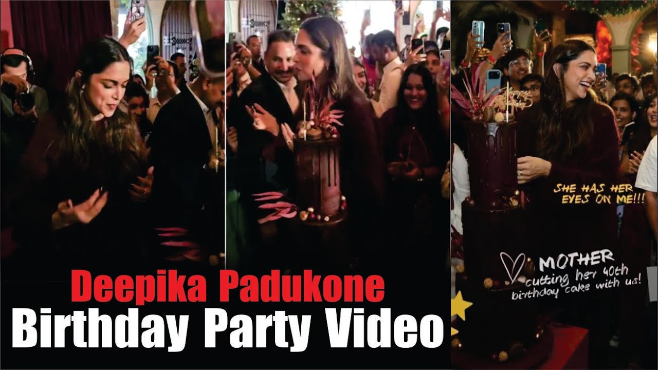 Deepika Padukone Birthday Party Video | Deepika Padukone Celebrates 40th Birthday With Fans