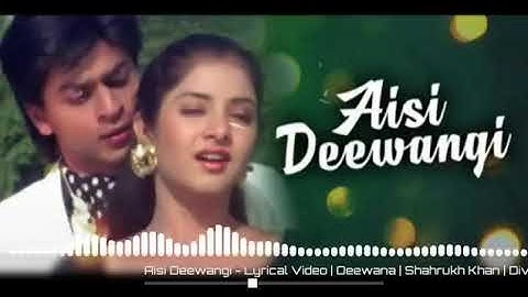 Aisi Deewangi - Lyrical Video | Deewana | Shahrukh Khan | Divya Bharti | Ishtar Music