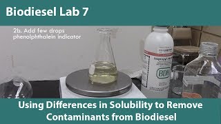 Lab 7-Using Differences in Solubility to Remove Contaminants from Biodiesel