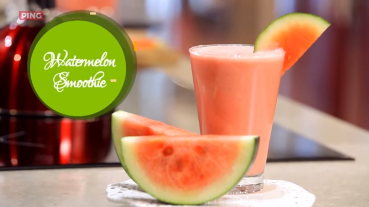 #summerdrinks Watermelon Smoothie with Yogurt | Healthy Watermelon Smoothie |  Smoothie Drinks | India Food Network