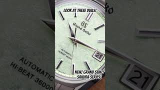 Grand Seiko Sakura! 2 NEW 38mm titanium Hi-Beat Watches! Green or Pink? #grandseiko