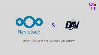 Using Nextcloud and WebDAV as a backup target