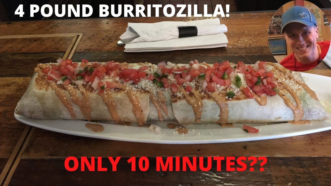 4LB BURRITO IN 10 MINUTES? The Burritozilla Ale Mary's Beer Hall