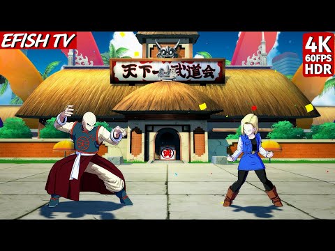 Tien & Krillin vs Android 18 & 17 (Hardest AI) - Dragon Ball FighterZ