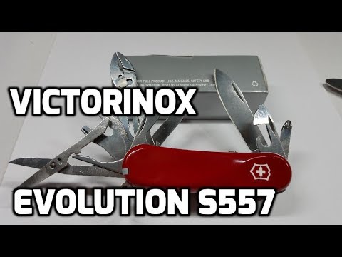 Victorinox Evolution S557 Swiss Army Knife Unboxing and Review (for EDC) 