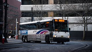 NJ Transit Bus Observations: Jersey City Express Routes 63/64/68 in Pavonia-Newport
