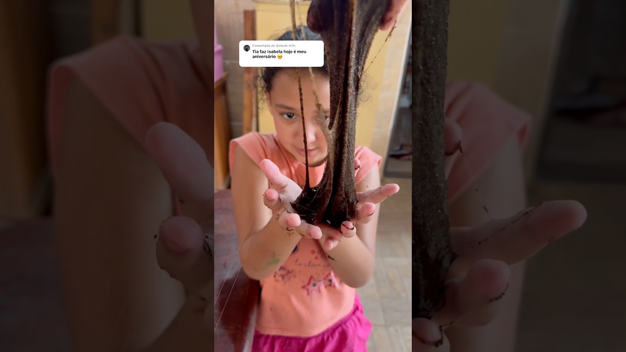 Slime de p&oacute; de caf&eacute; #ironia