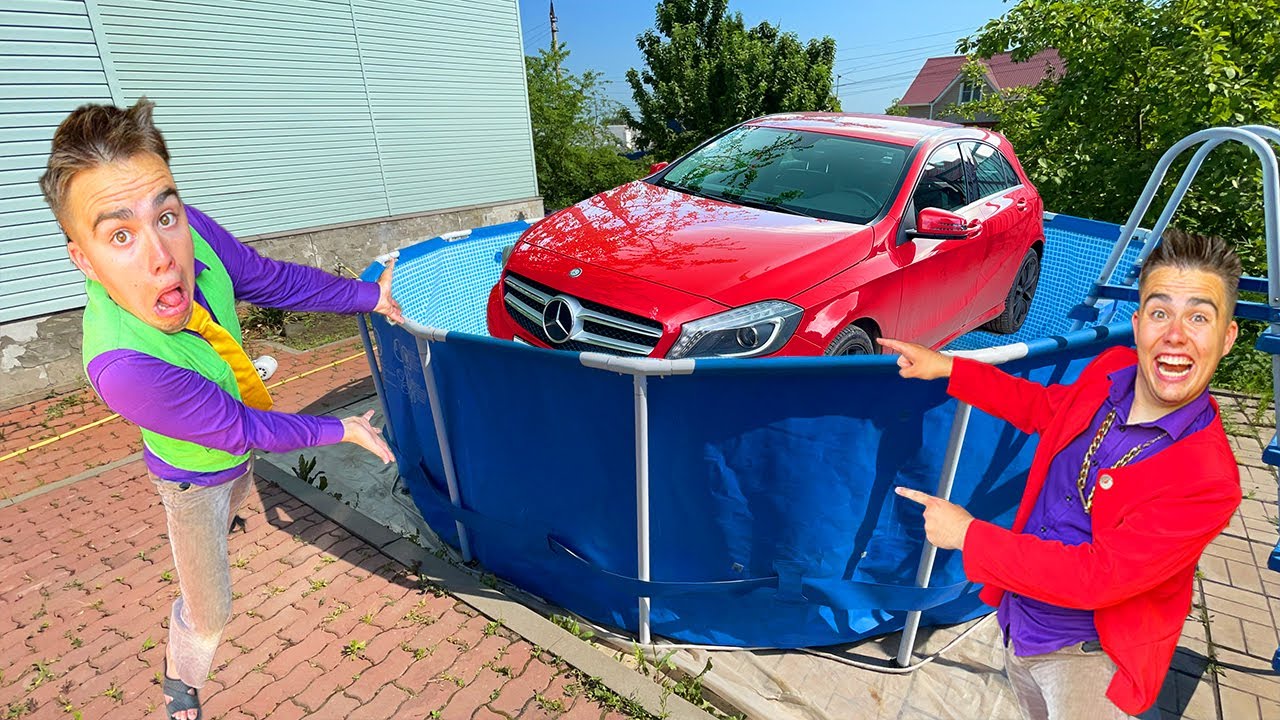 Sorcerer Brother Mr. Joe Teleported Super Car into Pool VS Mr. Joe on Mercedes 13+
