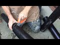How to cut 110mm/4" soil waste pipe straight without power and expensive tools