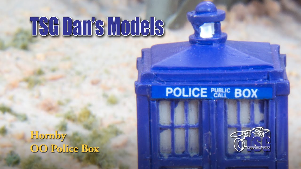 Dr. Who Tardis painted Langley Models L5p O Scale British Police Telephone Box 