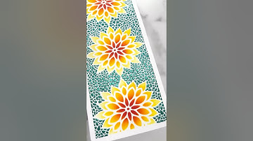 You NEED TO TRY This Stencil Trick For CARDMAKING! #art #crafts #cardmaking