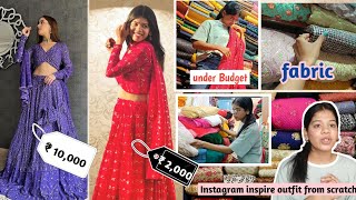 Instagram inspira Outfit from Scratch in ₹ 2,000 ! Wedding Guest Outfit😍 |