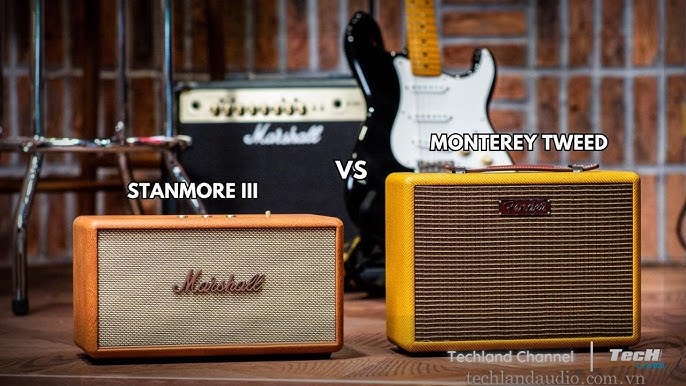 So sánh Fender Monterey Tweet vs Marshall Stanmore III - - YouTube