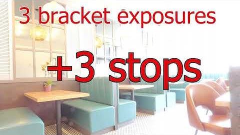 Use Enfuse GUI to create HDR images from bracketed exposure