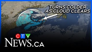 Clearing but colder moving through mid-week